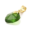 Brass Glass Pendants KK-Z073-14G-01-2