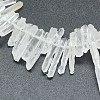 Natural Quartz Crystal Beads Strands G-P368-11-3
