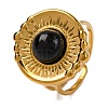 Natural Mixed Stone Finger Rings RJEW-Q822-28G-2