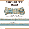12.5M Polyester Twist Lip Cord Trim OCOR-WH0120-07-2