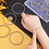 10Pcs 5 Styles 304 Stainless Steel Box Chain Bracelets BJEW-UN0001-18-2