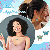 40Pcs 10 Colors Zinc Alloy Rhinestone Pendants RB-ME0001-04-5