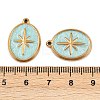 304 Stainless Steel Enamel Pendants STAS-I352-05G-02-3