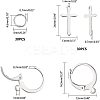 DIY 304 Stainless Steel Earring Making DIY-UN0001-38P-3