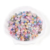 Frosted Transparent Acrylic Beads OACR-N137-72M-1