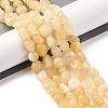 Natural Yellow Jade Beads Strands G-G146-A20-01-2
