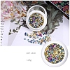 Aluminum Alloy Cabochons & Rhinestone LS-MRMJ-WH0072-10-1