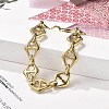 304 Stainless Steel Mariner Link Chain Bracelets for Women BJEW-F488-02G-5
