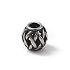 304 Stainless Steel European Beads STAS-H238-09L-AS-1