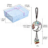 1Pc Wire Wrapped Chips Natural Gemstone Big Pendant Decorations HJEW-FS0001-05-5