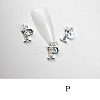 Alloy Rhinestone Cabochons MRMJ-T056-93P-P-1