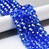 Electroplate Glass Bead Strands EGLA-R015-8mm-6-4