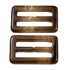 Rectangle Shape Resin Buckle Clasps RESI-WH0035-25C-05-1