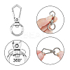 12Pcs 3 Colors Zinc Alloy Swivel Clasps PALLOY-CA0001-87-3