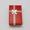 Valentines Day Wife Gifts Packages Cardboard Jewelry Set Boxes with Bowknot and Sponge Inside LS-CBOX-R013-1-1