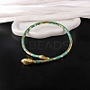 Alloy Green Rhinestone Snake Wrap Choker Necklaces for Women LS-NJEW-Z087-01G-1
