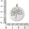 304 Stainless Steel Pendants STAS-P393-03P-3