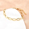 304 Stainless Steel Cable Chains Bracelet & Necklace Jewelry Sets SJEW-L199-04G-3