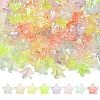 200Pcs 8 Colors Transparent Acrylic Bead Caps TACR-YW0002-21-1