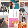 6Pcs 6 Styles Stainless Steel Polymer Clay Sculpting Detail Tool TOOL-FG0001-42-5