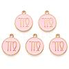 Alloy Enamel Pendants X-ENAM-S124-01A-09B-2