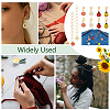 Locking Stitch Markers and Beaded Link Knitting Row Counter Chains HJEW-AB00546-6