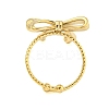 Ion Plating(IP) 304 Stainless Steel Open Cuff Rings for Women RJEW-S409-01G-03-3