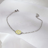 Simple Lemon Stainless Steel Link Bracelets HX9461-1-1