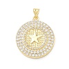 Brass Micro Pave Cubic Zirconia Pendants KK-H539-17A-02-1