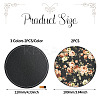 Magibead 8Pcs 4 Styles PU Leather Cup Mats AJEW-MB0001-09A-3