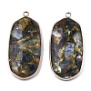 Assembled Synthetic Pyrite and Kyanite/Cyanite/Disthene Pendants G-R481-08-2
