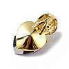Real 18K Gold Plated Rack Plating Brass Micro Pave Cubic Zirconia Pendants KK-C015-25G-02-3