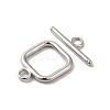Non-Tarnish 304 Stainless Steel Toggle Clasps X-STAS-H212-27P-2