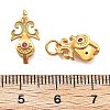 Brass Micro Pave Cubic Zirconia Pinch Bails KK-L222-003MG-3