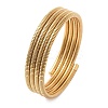 304 Stainless Steel Spring Multi-strand Bangles for Women BJEW-Z086-01G-02-4