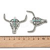 Bohemian Synthetic Turquoise Cattle Pendants FIND-Z112-01AS-01-3