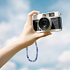 2Pcs 2 Styles Natural Blue Aventurine & Flower Amazonite Beaded Mobile Phone Lanyard Wrist Strap AJEW-AN0007-48-6