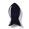 Synthetic Blue Goldstone Pendants G-G932-B07-3