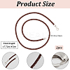 2Pcs Braided Round Leather Cord Necklace Making NJEW-BBC0001-19B-02-2