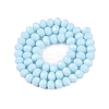 Opaque Solid Color Imitation Jade Glass Beads Strands LS-EGLA-A044-P8mm-D06-3