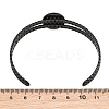 304 Stainless Steel Blank Cuff Bangle Bases with Flat Round Tray SA-CBA82C8-05A-EB-3