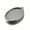 304 Stainless Steel Pendant Cabochon Settings STAS-S181-02P-C-2