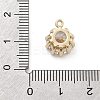 Brass Micro Pave Cubic Zirconia Pendants KK-M306-08G-3