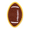 Sports Ball Theme Computerized Towel Fabric Embroidery Iron on Cloth Patches LS-PATC-WH0007-23F-1