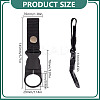 8Pcs 4 Colors Nylon & Plastic Hanging Bottle Buckle Clip Carabiner AJEW-FG0004-89-2