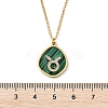 304 Stainless Steel Micro Pave Cubic Zirconia constellation Pendant Necklaces NJEW-R021-01G-02-5