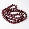 Drawbench Transparent Glass Round Beads Strands X-GLAD-Q012-8mm-23-2