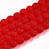 Transparent Glass Beads Strands GLAA-T032-T8mm-MD09-1