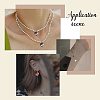 48Pcs 6 Colors Rack Plating Alloy Enamel Pendants ENAM-FH0001-15-6