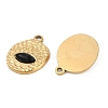 Natural Black Onyx(Dyed & Heated) Flat Round Pendants STAS-I325-139G-2